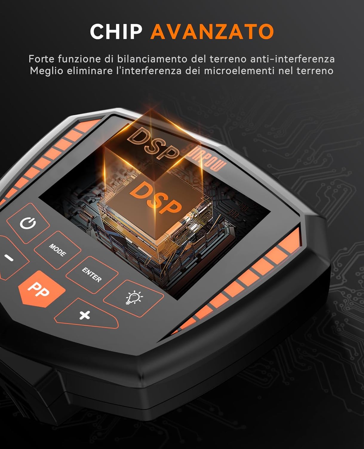 SUNPOW Metal Detector Professional Set, IP68 Waterproof Coil, Identifies 9 Types of Metals, High Accuracy, 10 Inch Detection Depth, 5 Modes, Strong Anti-Interference, Suitable for Adults and Children