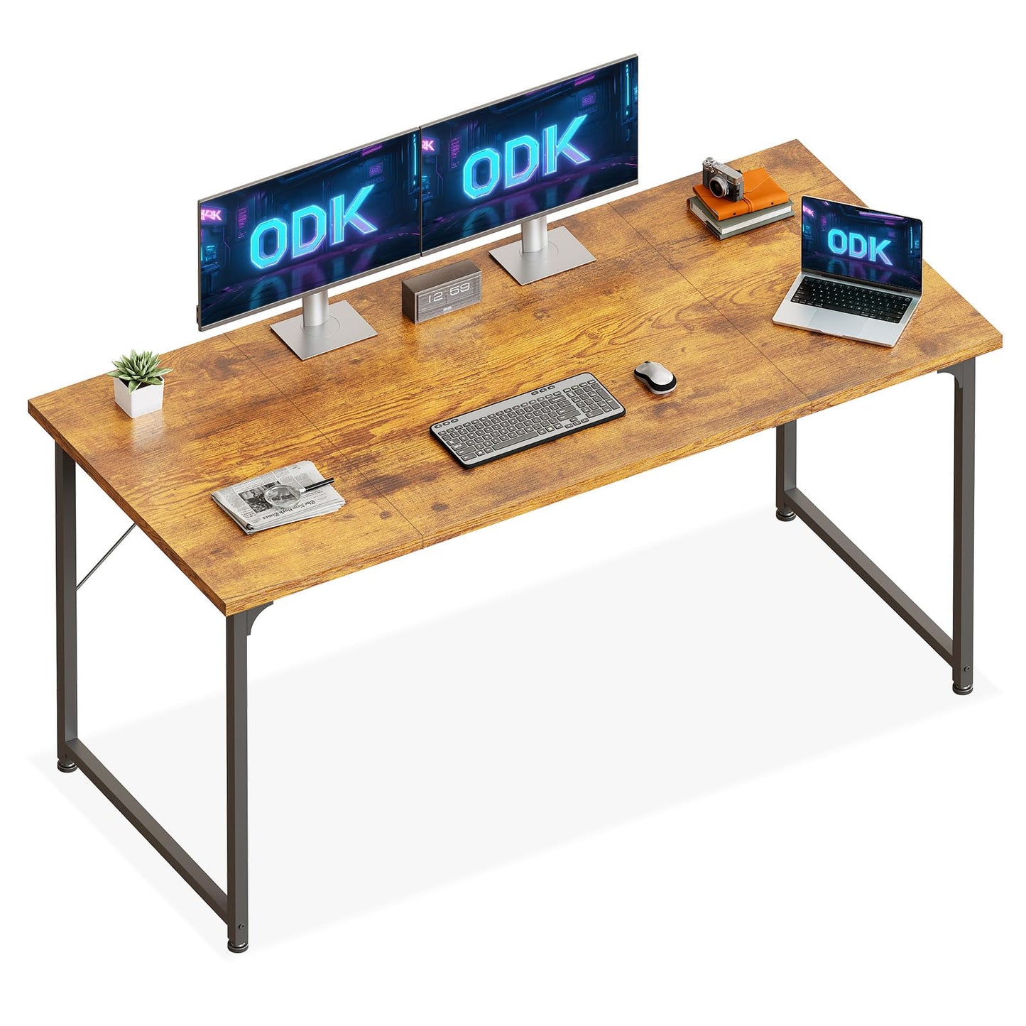 Birou ODK Small Desk 100x48 cm Alb Modern cu Sertar