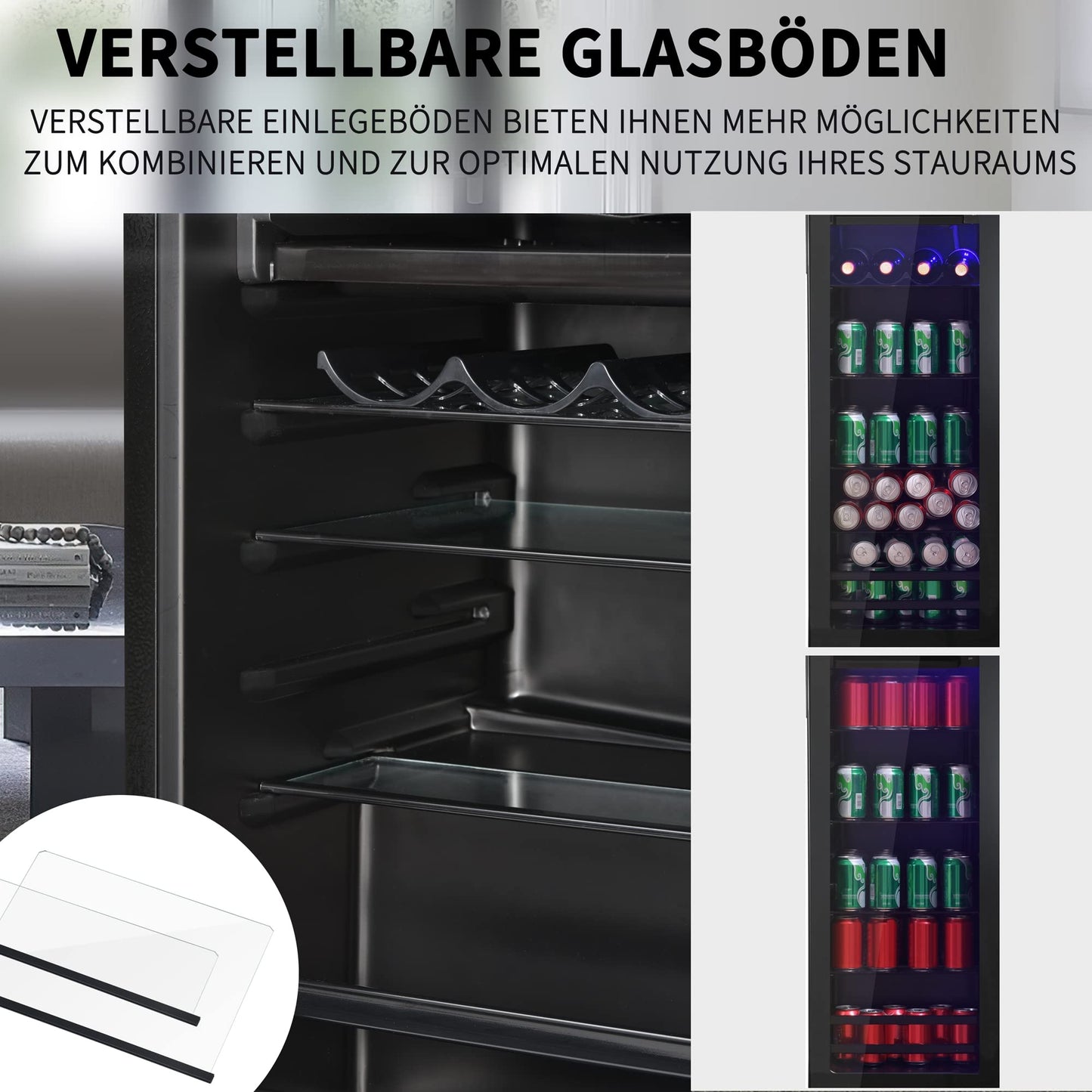 Frigider Merax 128 L Compresor silentios 43 dB 3 rafturi