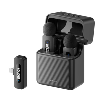 Microfon lavaliera wireless BY-V3 BOYA pentru iPhone, raza 100m, 2.4GHz