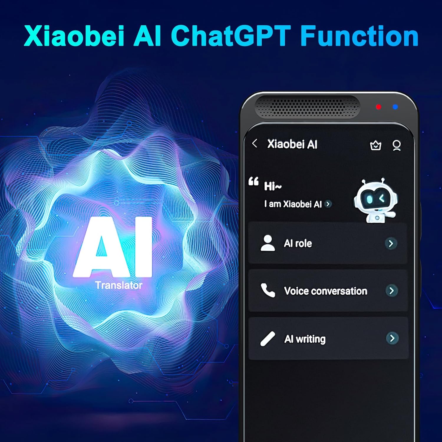 Translator Voice Translator Device, 138 Languages Intelligent AI Foreign Language Translator with 4.1 Inch Screen, Supports WLAN/Hotspot/Offline Translation and Instant Two-Way Translation (Z6)