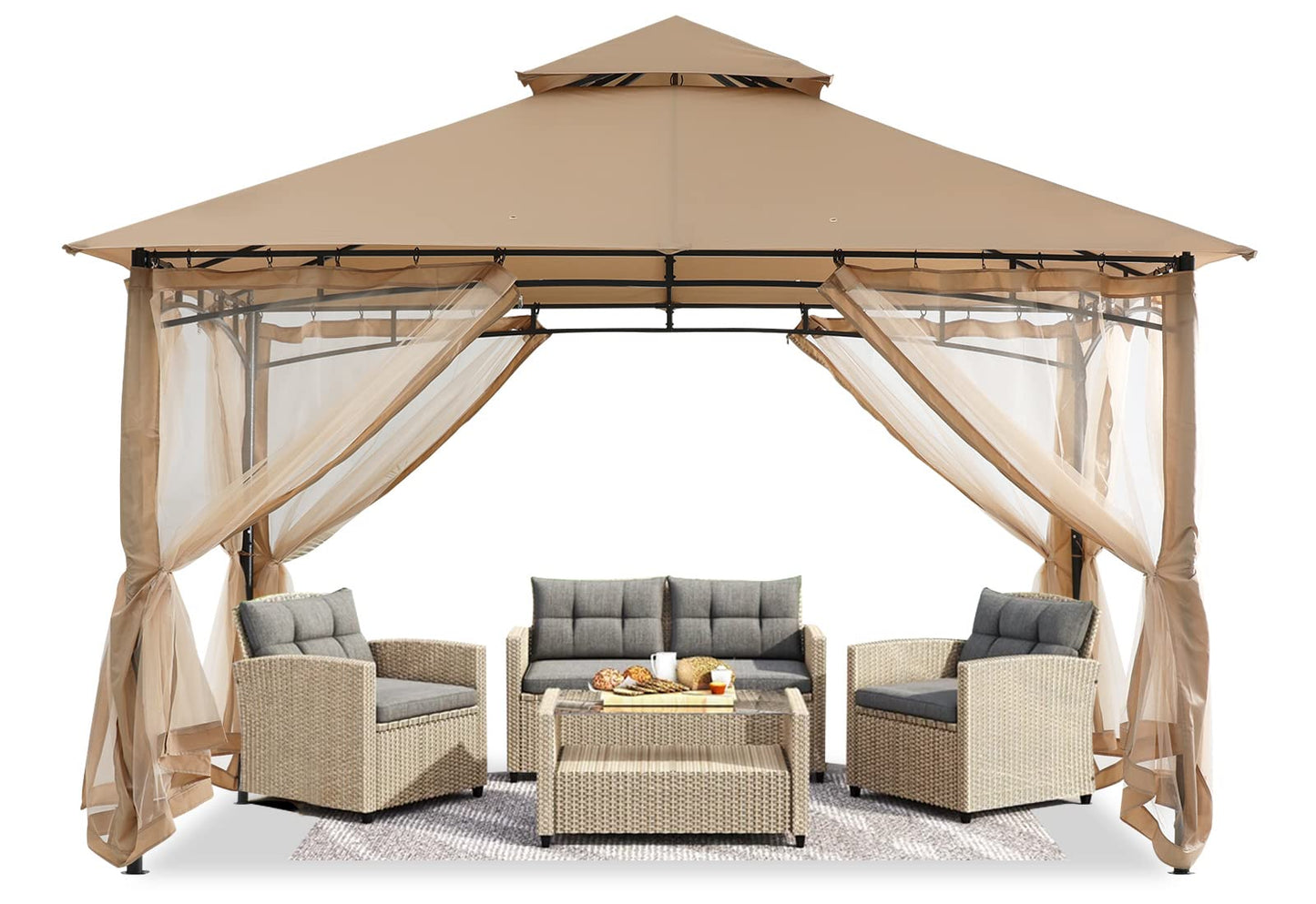 Foisor ABCCANOPY DP Gazebo26 2.5x2.5 m, plasa, impermeabil