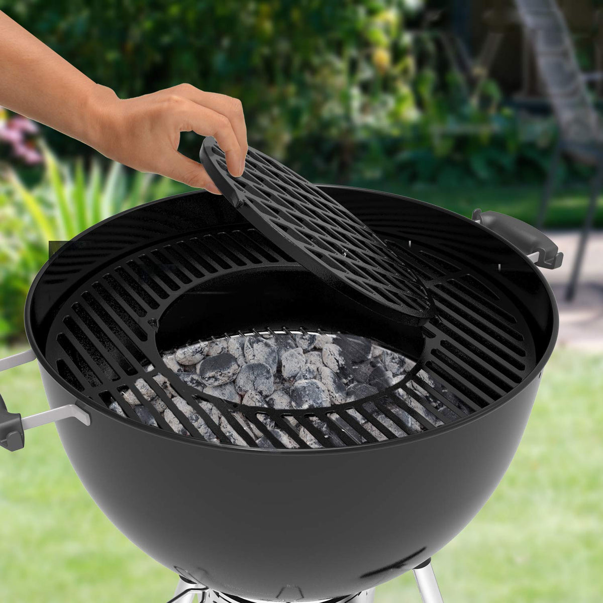 Gratar onlyfire pentru Weber 57 cm Kettle Grill fonta emailata