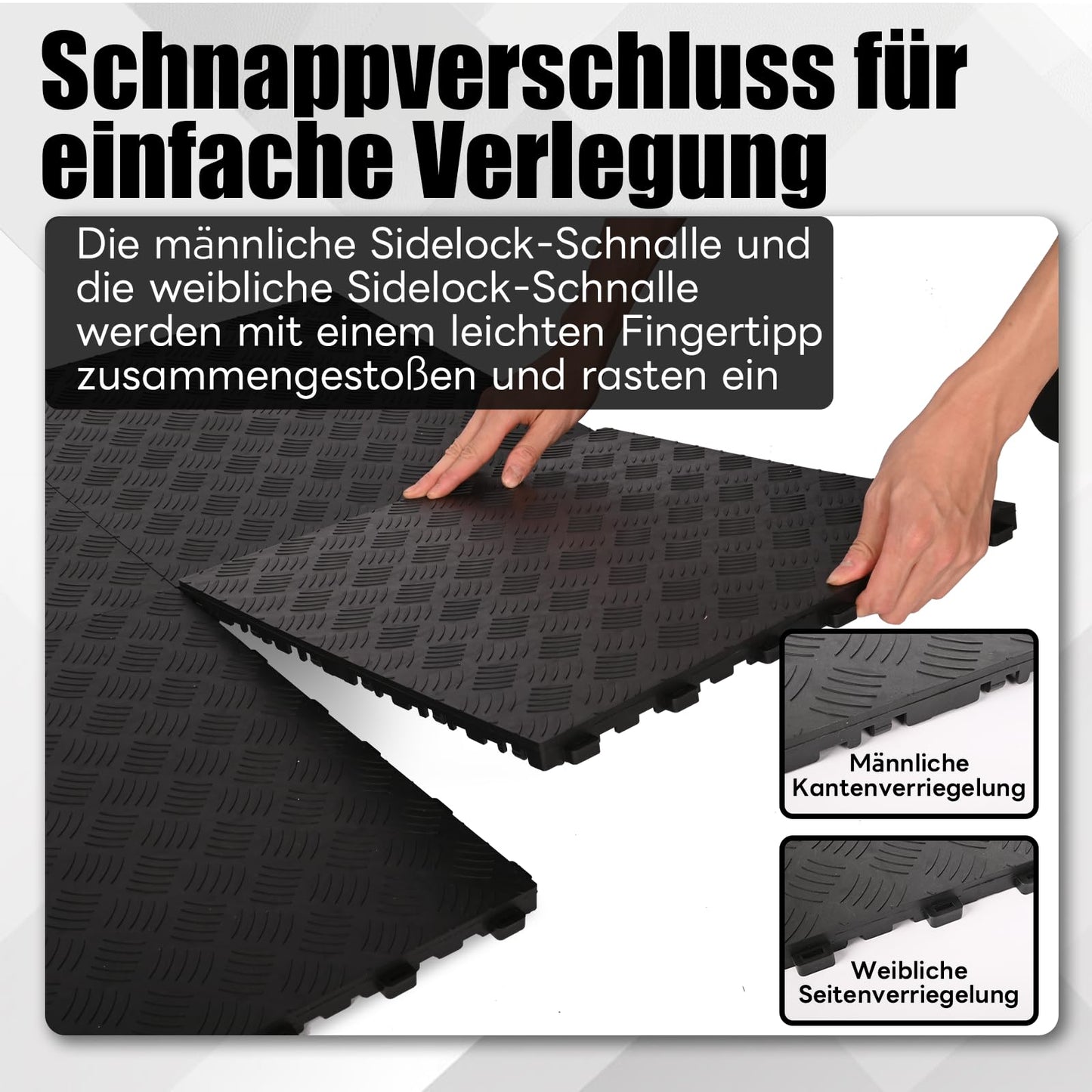 Placi pardoseala garaj uyoyous interconectabile PVC 40x40 cm antiderapante