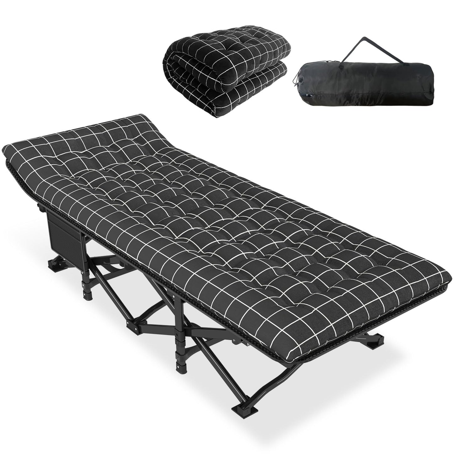 Pat camping ATORPOK SHOP ZZM-1 pliabil, 200 kg, otel
