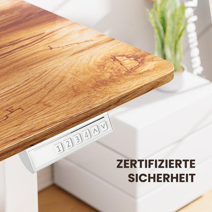 Birou ErGear Corner Desk 160x140 cm reglabil electric 100 kg