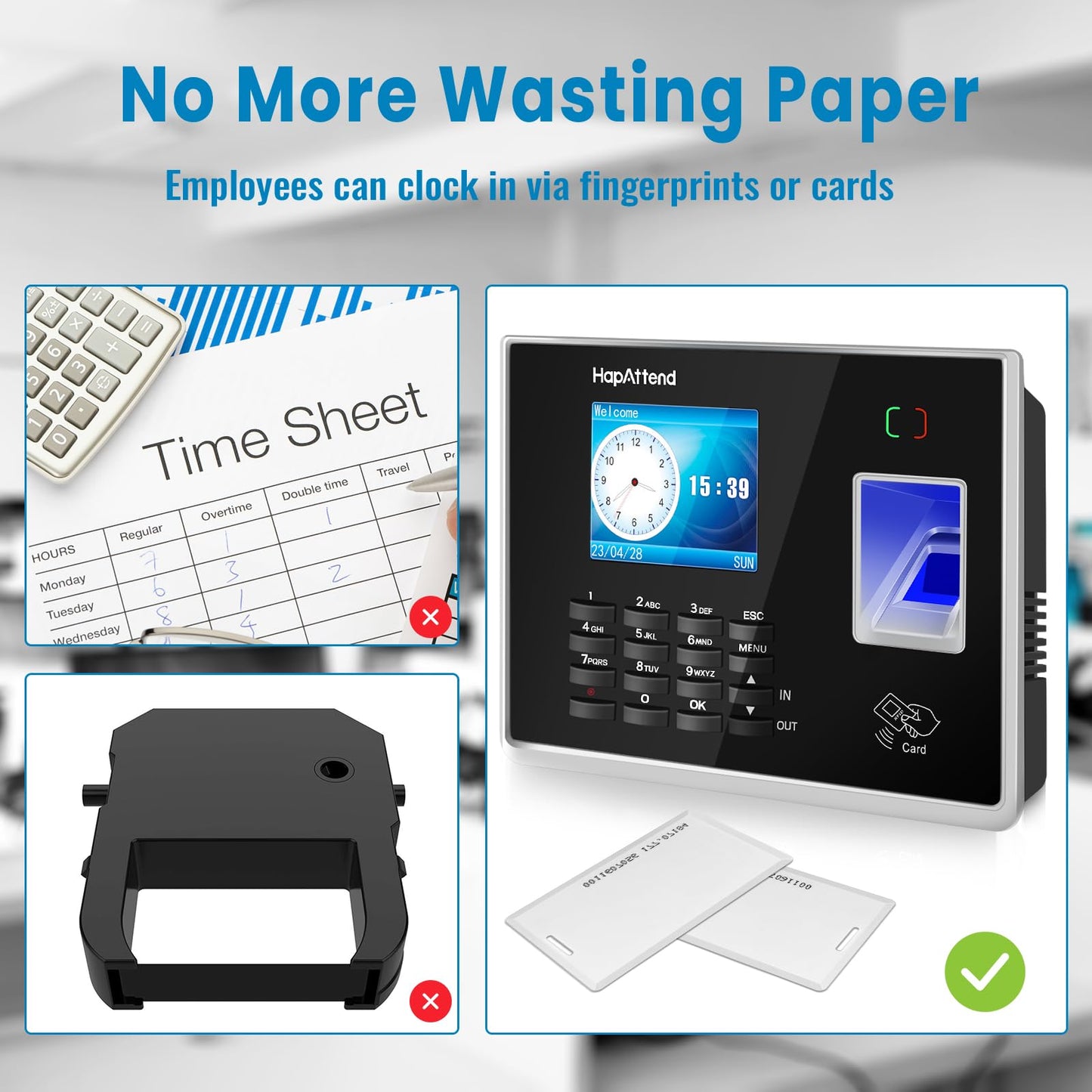 Scanner prezenta HapAttend H2-Plus NEW USB 600 dpi