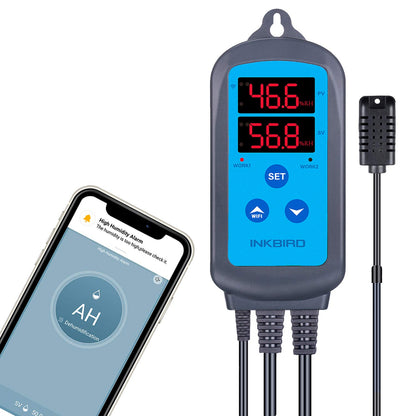 Regulator de umiditate, INKBIRD IHC-200-WiFi, pentru sera, gradina, pivnita, fermentatie