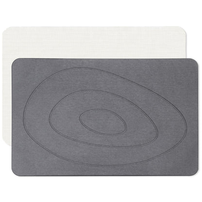 Covoras baie Feilifan Stone Bath Mat Diatomita antiderapant gri