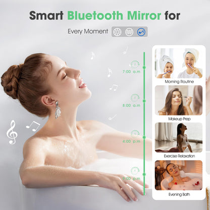 Oglinda baie Sbagno 100x60 cm LED anti-aburire