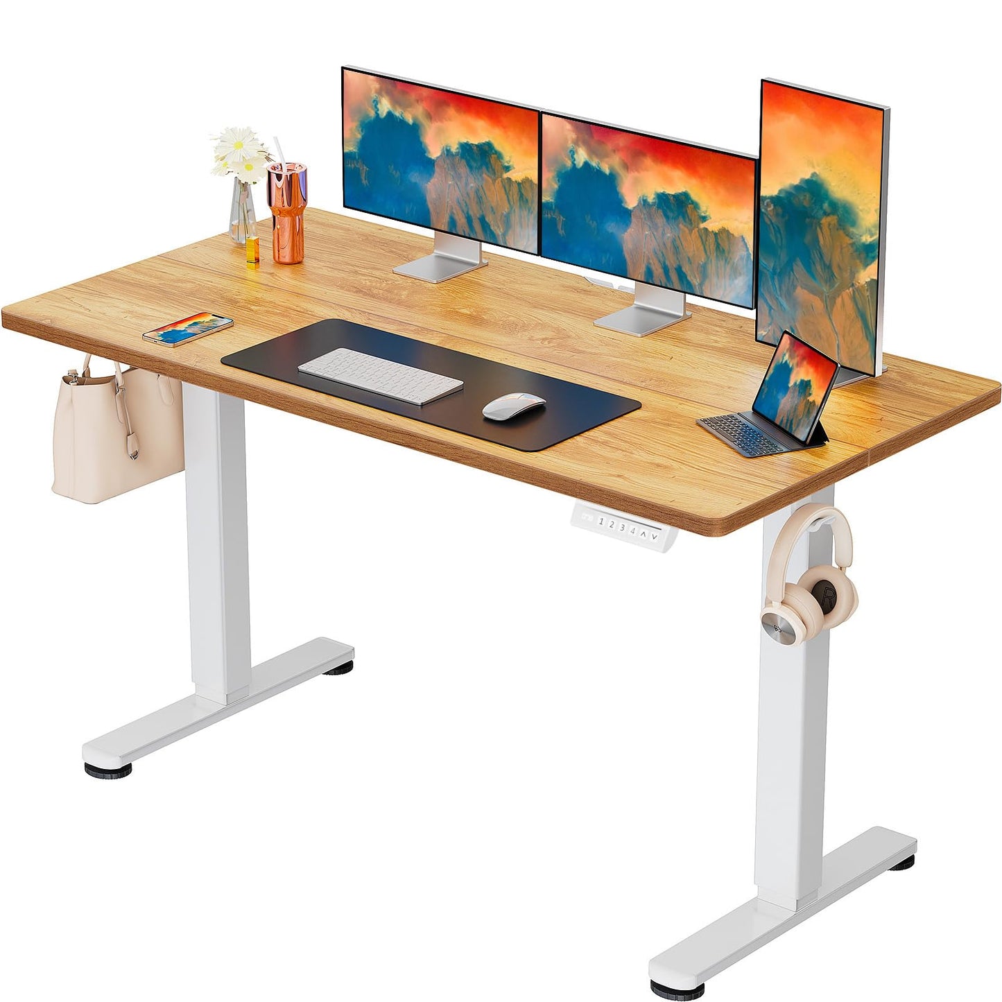 Birou ErGear Height-Adjustable Desk 160x80 cm electric 72-118 cm