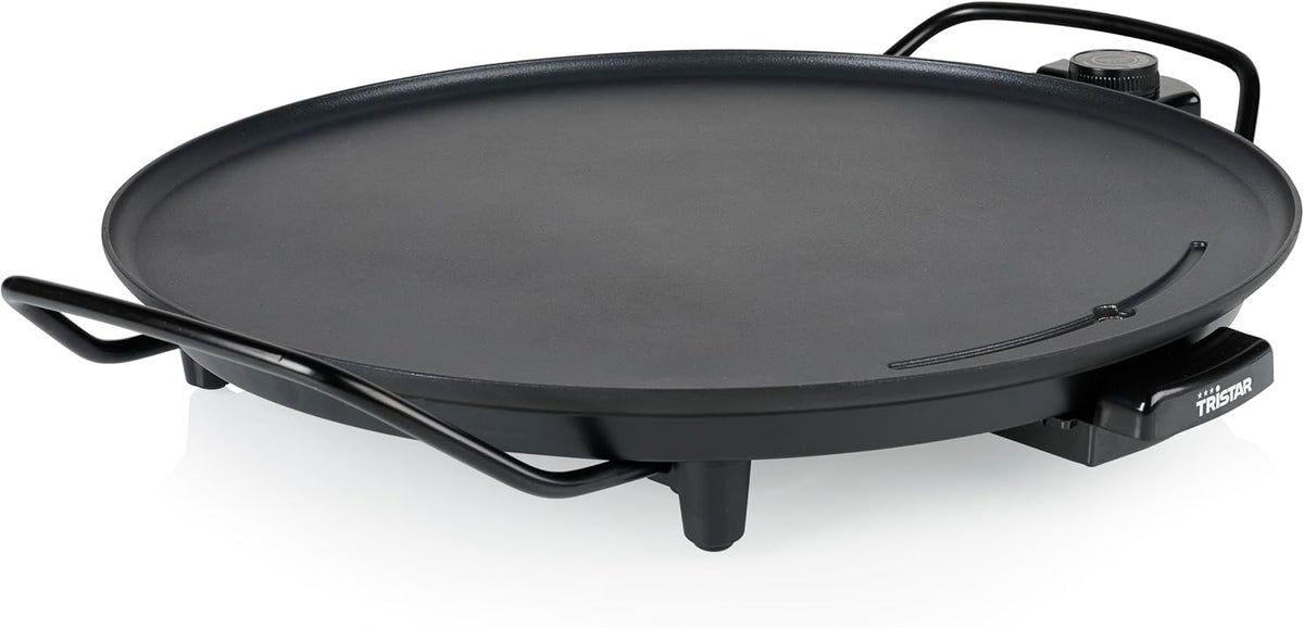 Plita grill Tristar BP-2787, diametru 40 cm, 2000 W, neagra