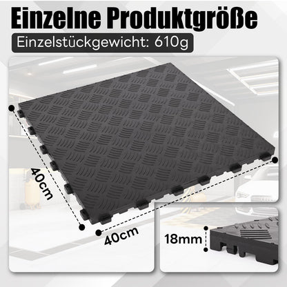 Placi pardoseala garaj uyoyous interconectabile PVC 40x40 cm antiderapante
