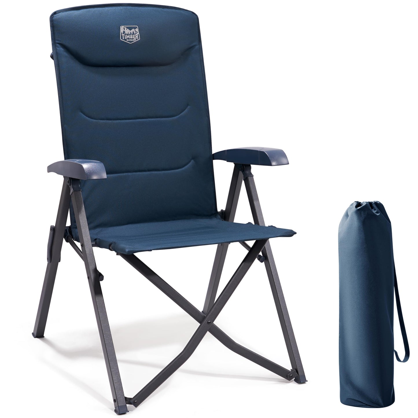 Scaune camping TIMBER RIDGE EU-JAAP-RC-5022 pliabile, 150 kg, 4 pozitii