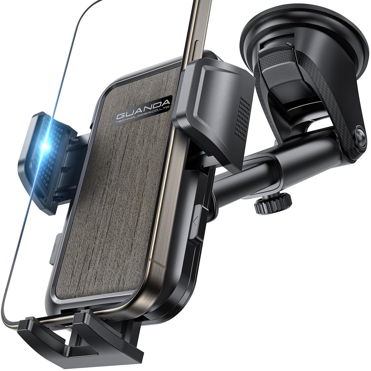 Car phone holder air vent, Car Phone Holder Mount 360° Rotation, Adjustable Clip, Big Phone & Thick Case Friendly, Compatibility Fit for All 4"-7" Smartphone, Universal phone car holder