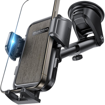 Car phone holder air vent, Car Phone Holder Mount 360° Rotation, Adjustable Clip, Big Phone & Thick Case Friendly, Compatibility Fit for All 4"-7" Smartphone, Universal phone car holder