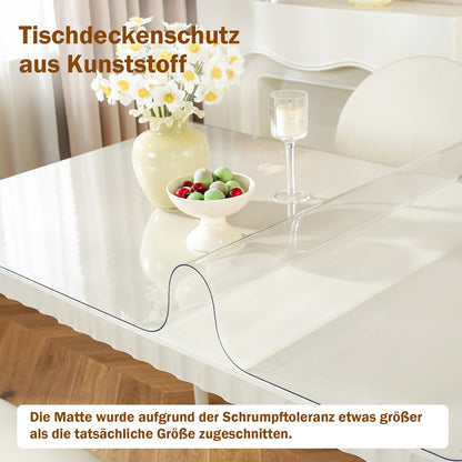 Protector masa Royhom Transparent PVC 100x60 cm 1.5 mm anti-zgarieturi