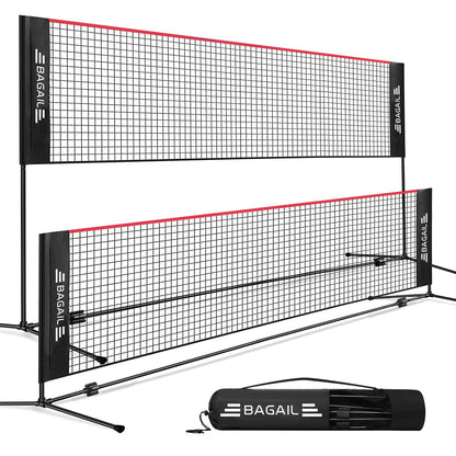 Fileu Badminton BAGAIL Net reglabil 10-17 ft pliabila
