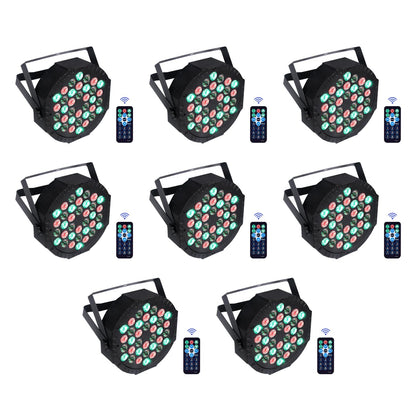 Lumini disco AIMKAP NO RGB 36 LED 3600 lumeni, pachet 2