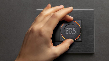 Termostat On/Off VIMAR 02970.B cu iluminare LED, alb, pentru Eikon, Arke si Plana