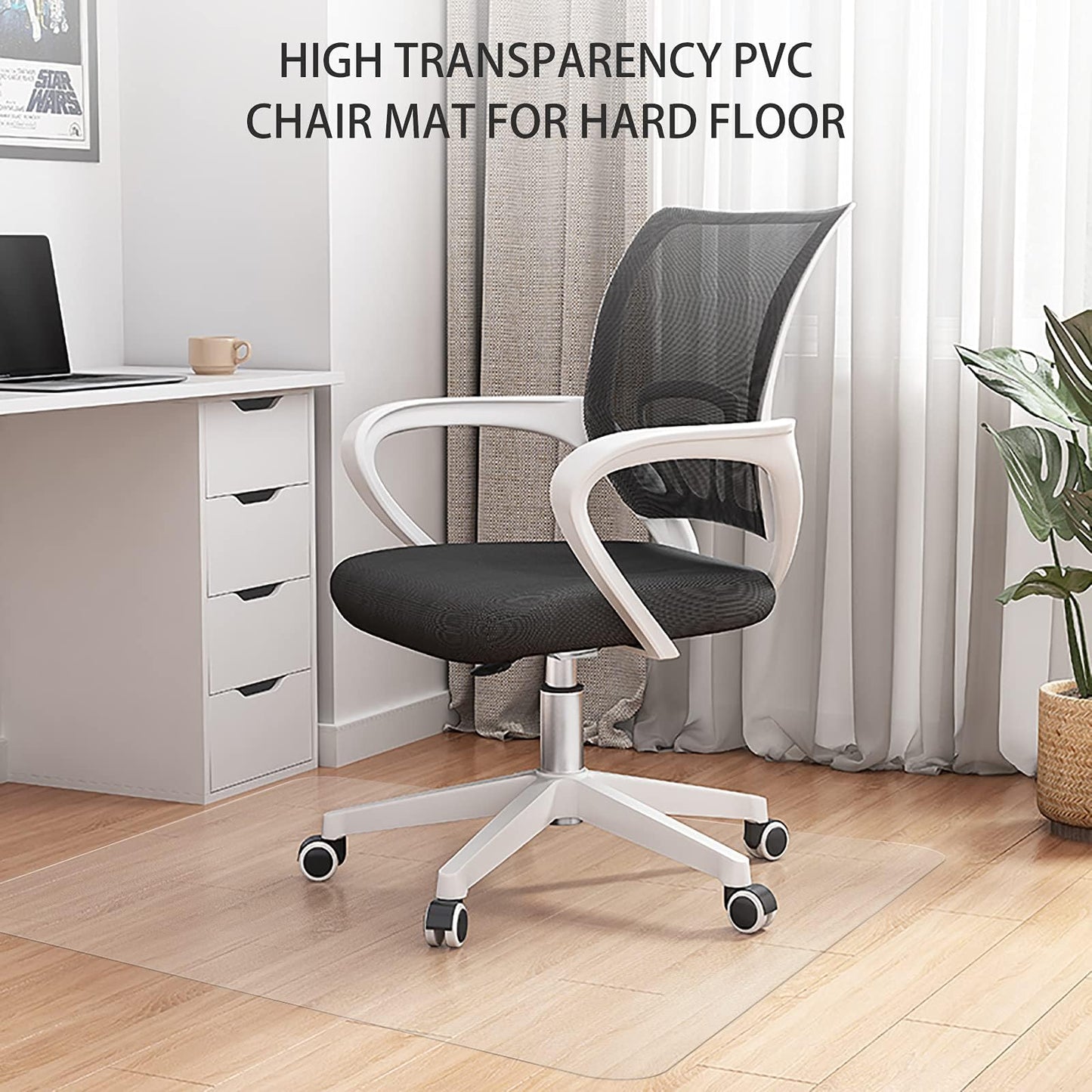 Covoras birou SHAREWIN Hard Floor Mat PVC 120x150 cm antiderapant