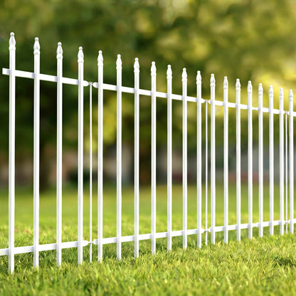 Gard decorativ Thealyn FG36-G metal negru 3.5 m fara sapare