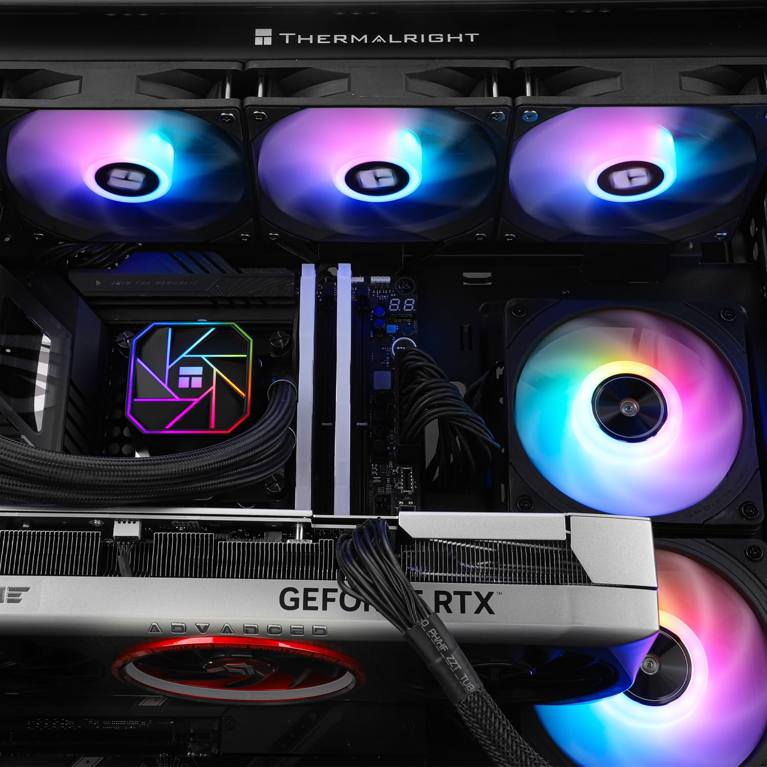 Thermalright Aqua Elite 360 V3 Liquid CPU Cooler, 360 Cooling Row Size, 3 x 120mm PWM Fans, S-FDB Bearings,for AMD/AM4/AM5, Intel LGA1150/1151/1155/1156/1200/2011/1700,Desktop CPU Cooler AIO