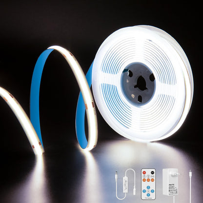 Banda LED PAUTIX COB 10m 2700K 24V Dimmabila cu telecomanda RF
