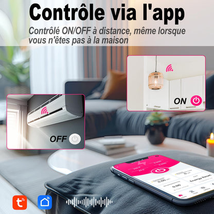Contor energie TONGOU Wi-Fi 50A 1 faza LCD smart DIN rail