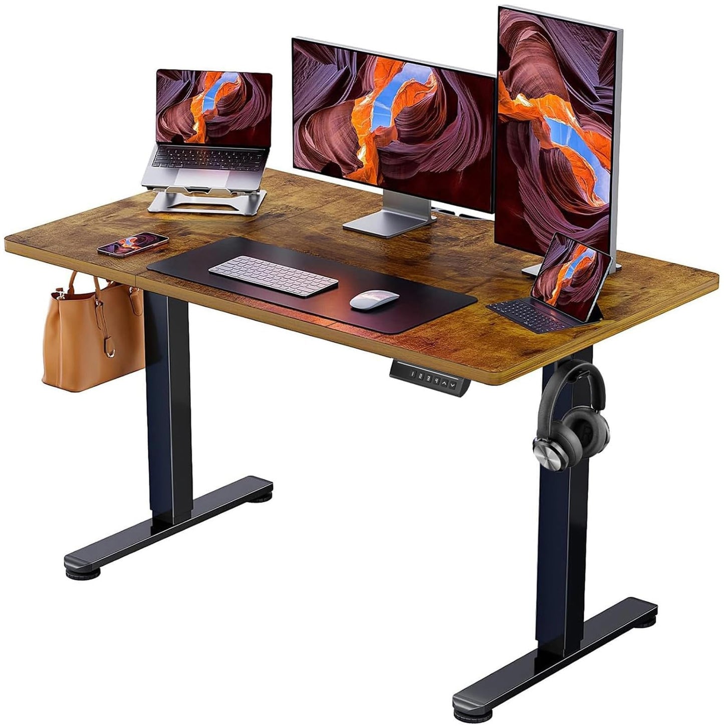 Birou ErGear Height-Adjustable Desk 160x80 cm electric 72-118 cm