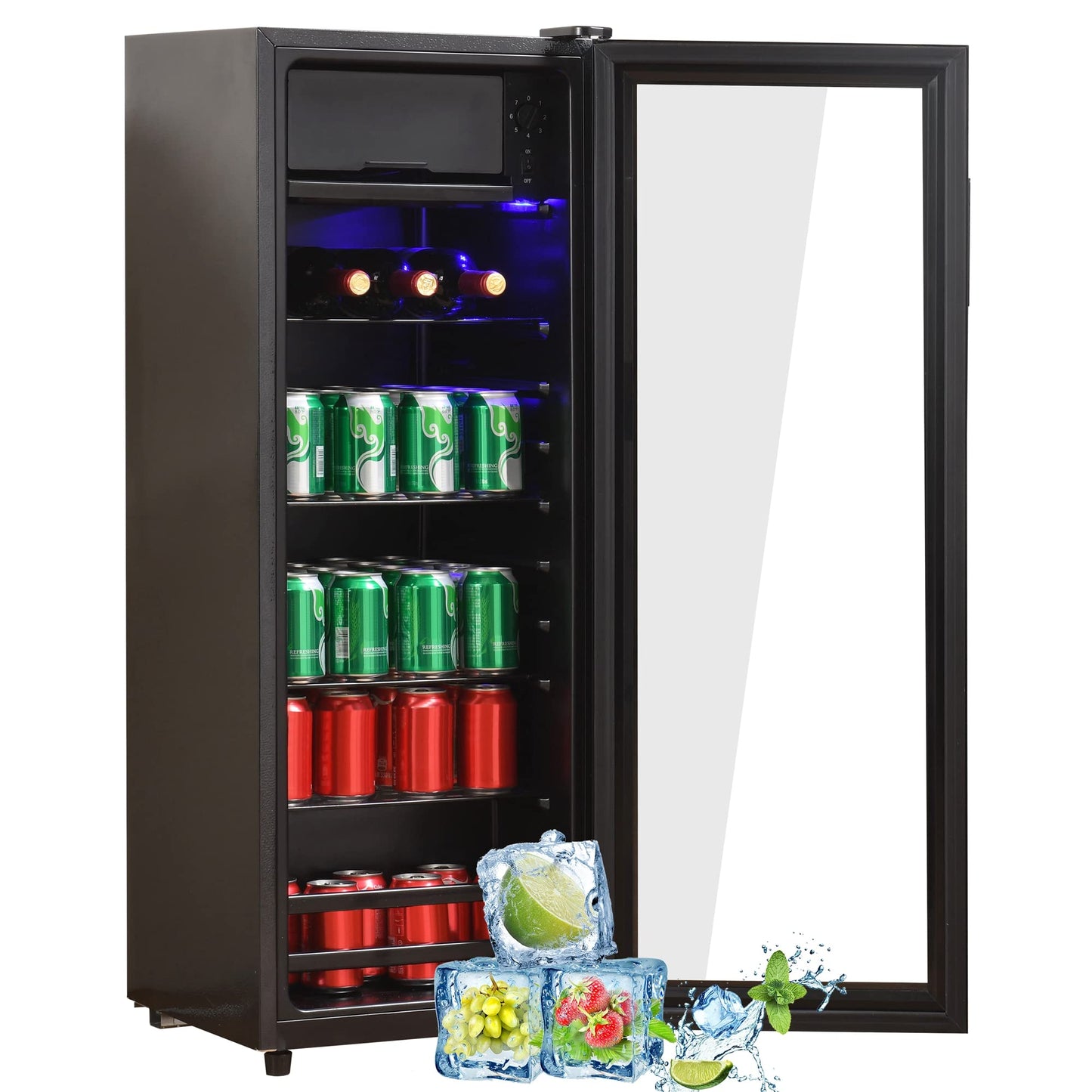 Frigider Merax 128 L Compresor silentios 43 dB 3 rafturi