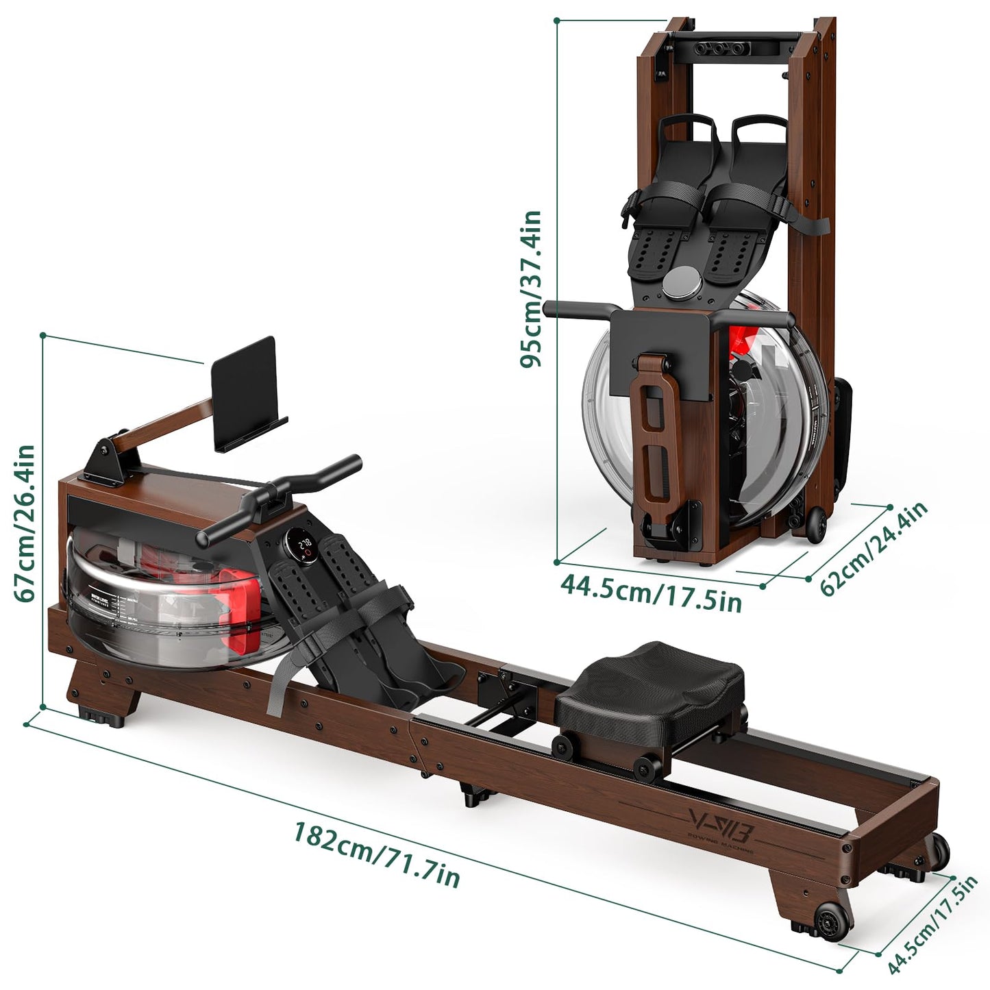Aparat vaslit VOWVIT V-W3 lemn apa pliabil 175 kg Bluetooth