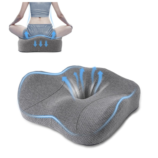 Perna scaun memory foam SOOPII - suport coccis, reducere durere, confort
