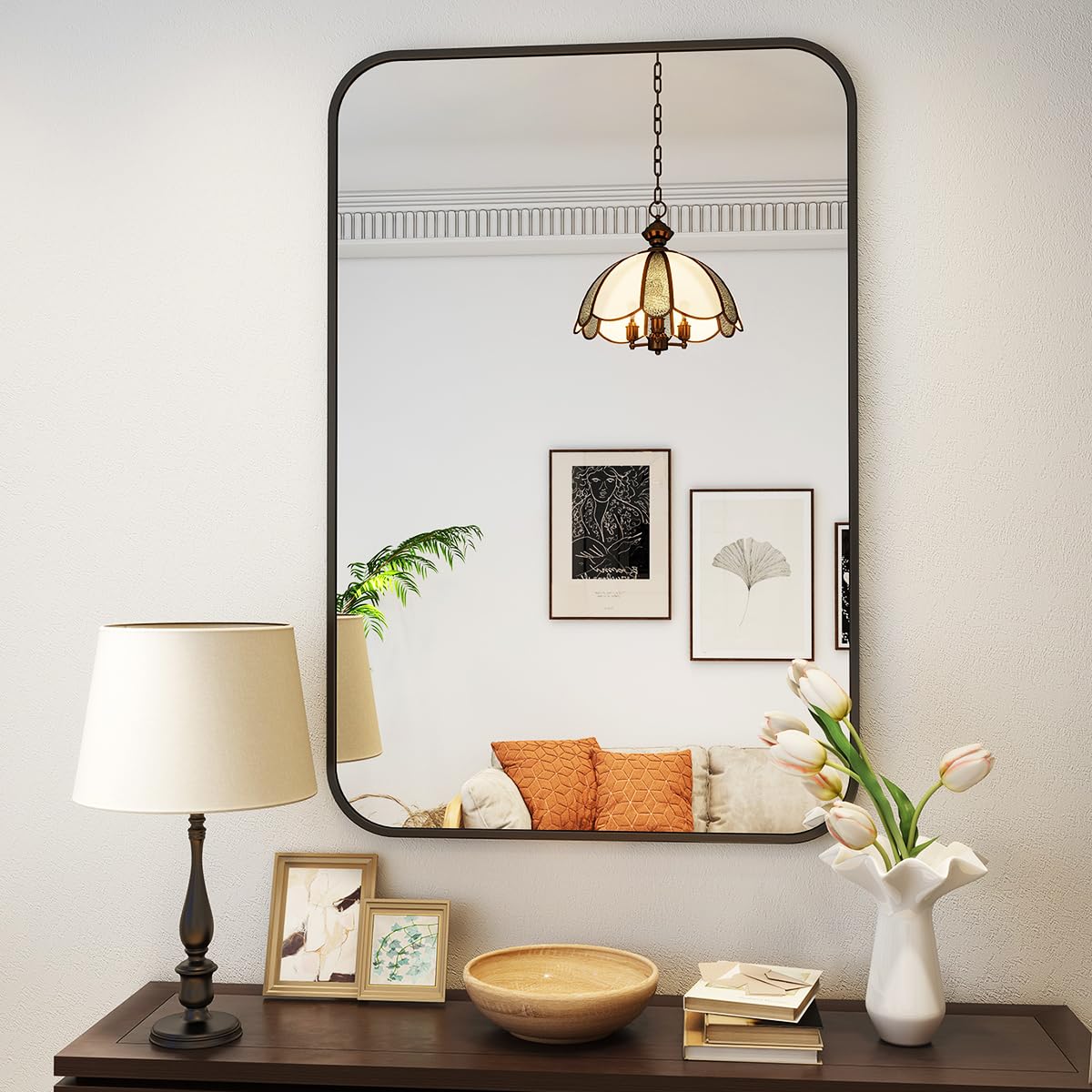 Oglinda Koonmi Gold 120x90 cm Nano Glass Cadru Aluminiu