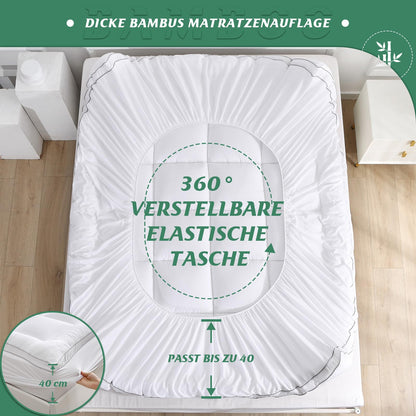Protector saltea GRT 160x200 cm bambus, umplutura 3D, 30 cm
