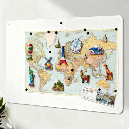 Tabla magnetica Qiytecno 50x100 cm autoadeziva alba