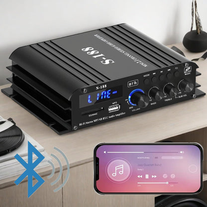 Amplificator 800W S188 Bluetooth 5.0 2.1 canale