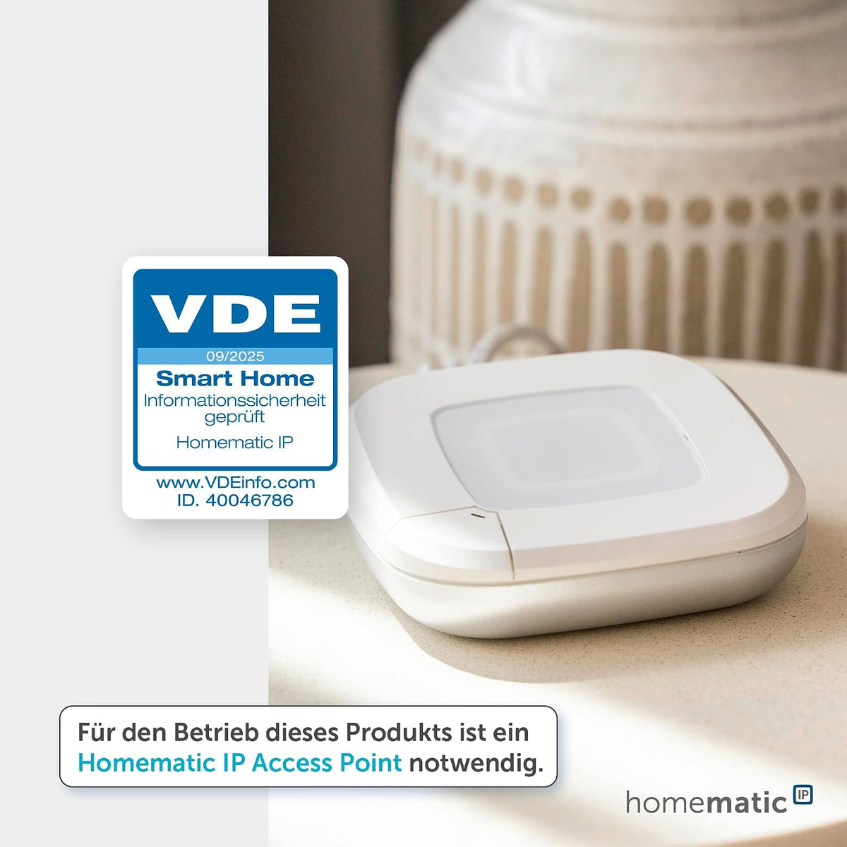 Termostat inteligent pentru calorifer Homematic IP Evo cu control prin aplicatie si comanda vocala