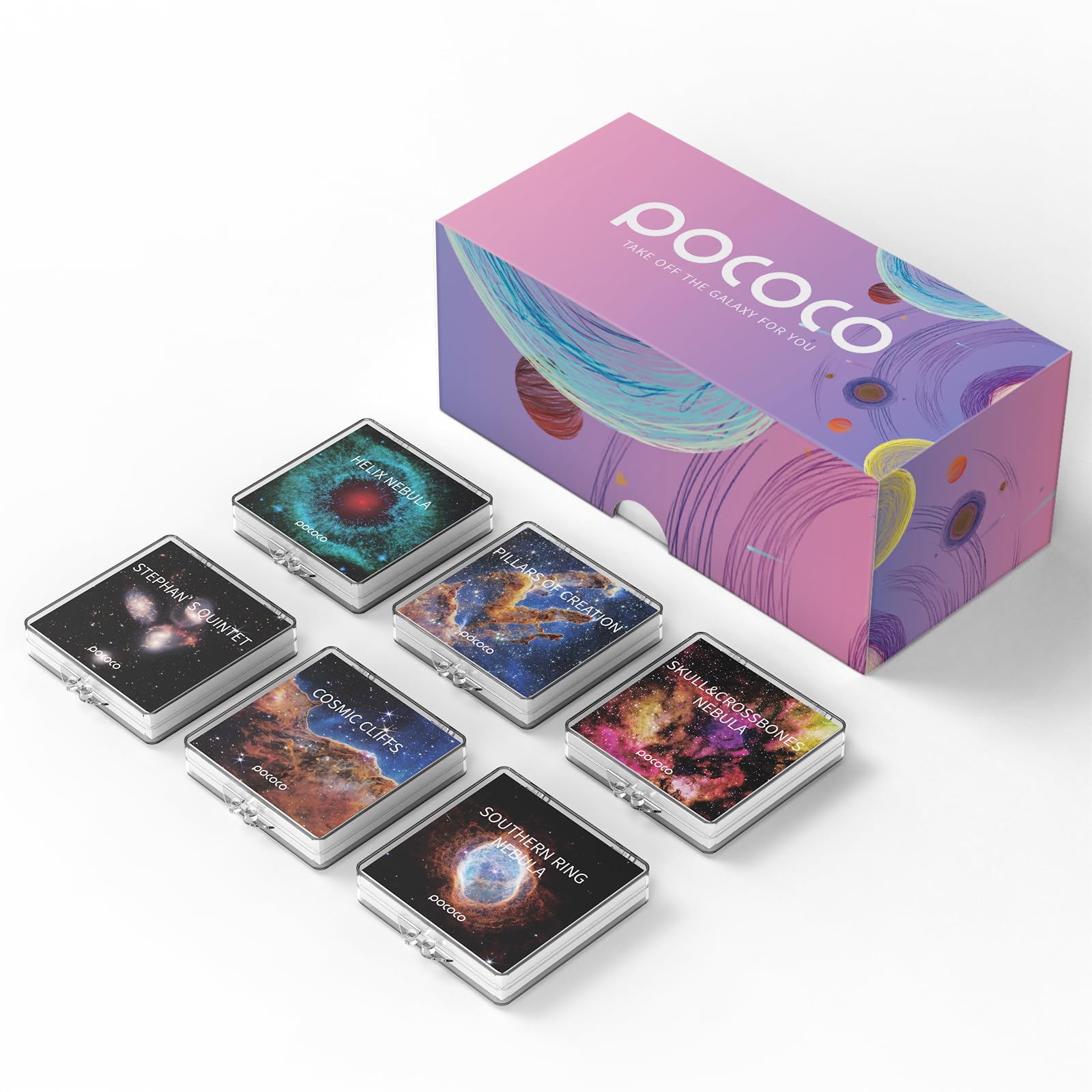 Moon and Stars: Discs for POCOCO Galaxy Projector, 5K Ultra HD, Semiconductor Lithography (6 discs)
