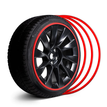 Protectii janta EVOOOR 17 Inch Black aliaj, set 4 bucati