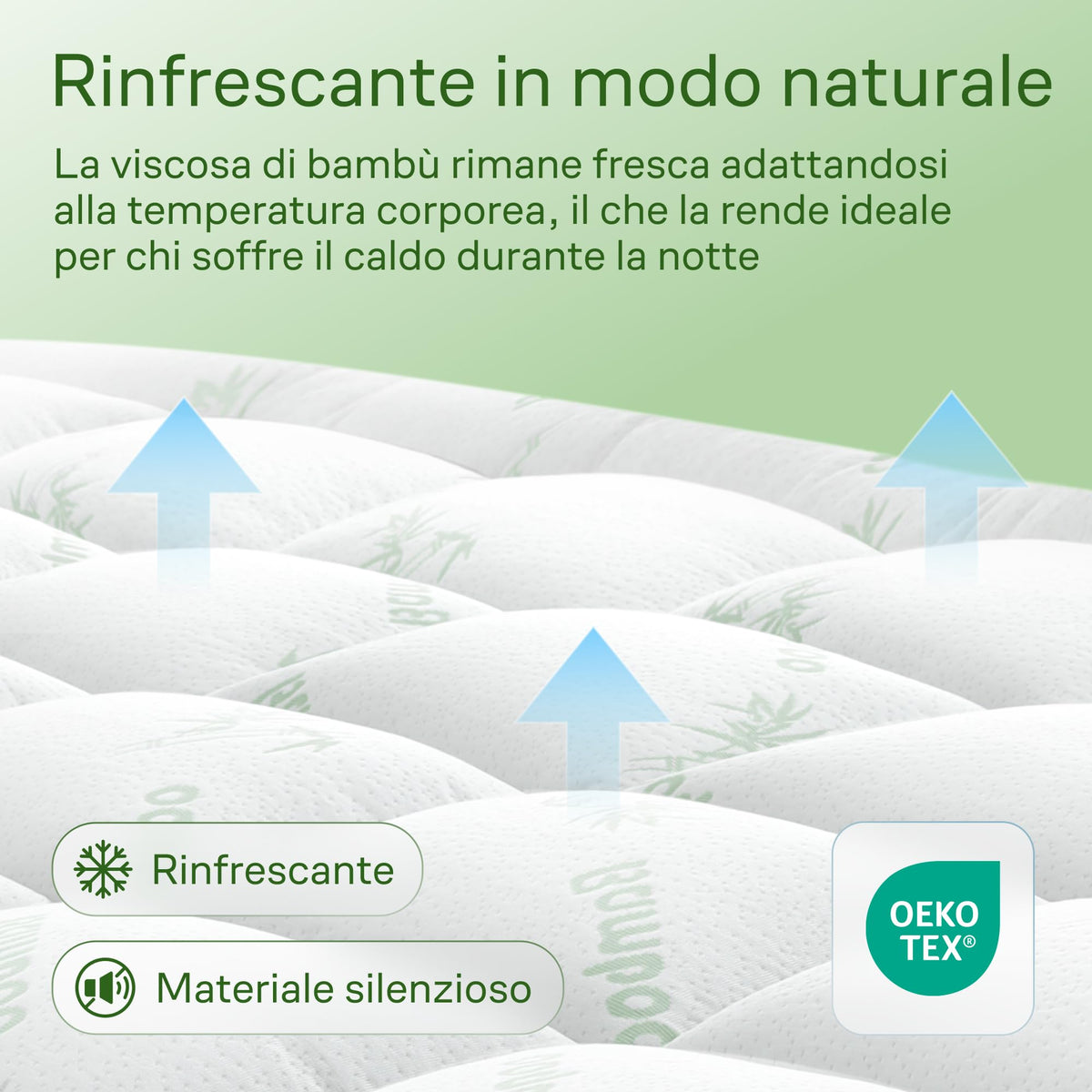 Niagara Topper saltea 160x190 Bamboo Matrimonial respirabil racoros