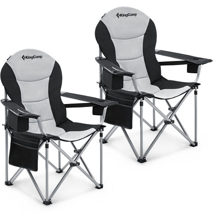 Scaun camping KingCamp Heavy Duty pliabil 250 kg suport lombar