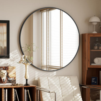 Oglinda BEAUTYPEAK 60 cm Rotunda Alba Cadru Aluminiu Shatterproof