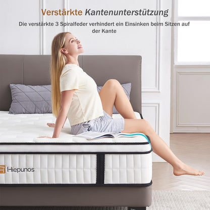 Saltea Hiepunos Pocket Spring 140x200 cm H3 Memory Foam 26 cm