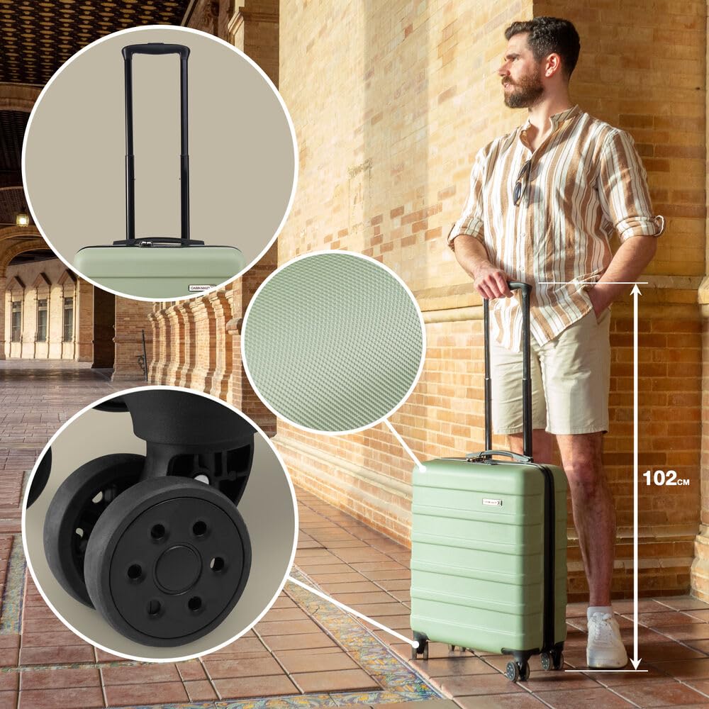 Troler Cabin Max Anode 40L 4 roti sistem combinat negru