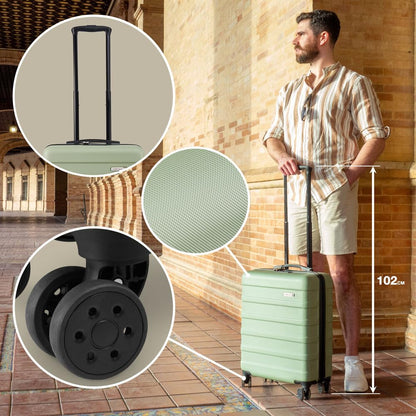 Troler Cabin Max Anode 40L 4 roti sistem combinat negru