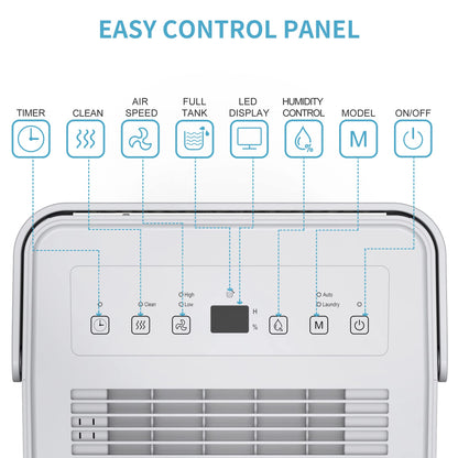 Dezumidificator Shinco 10Lzi Display digital, drenaj continuu