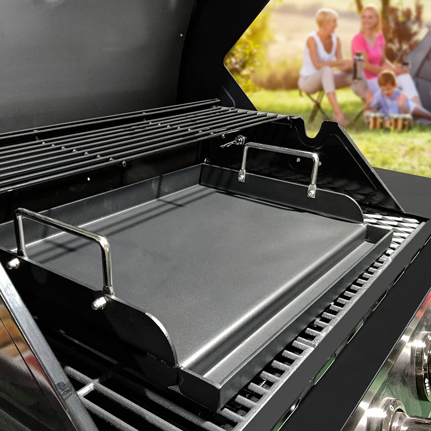 Gratar Griddle GFTIME universala 63.5x40.6 cm antiaderenta