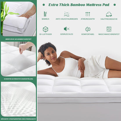 Protector saltea GRT 160x200 cm bambus, umplutura 3D, 30 cm