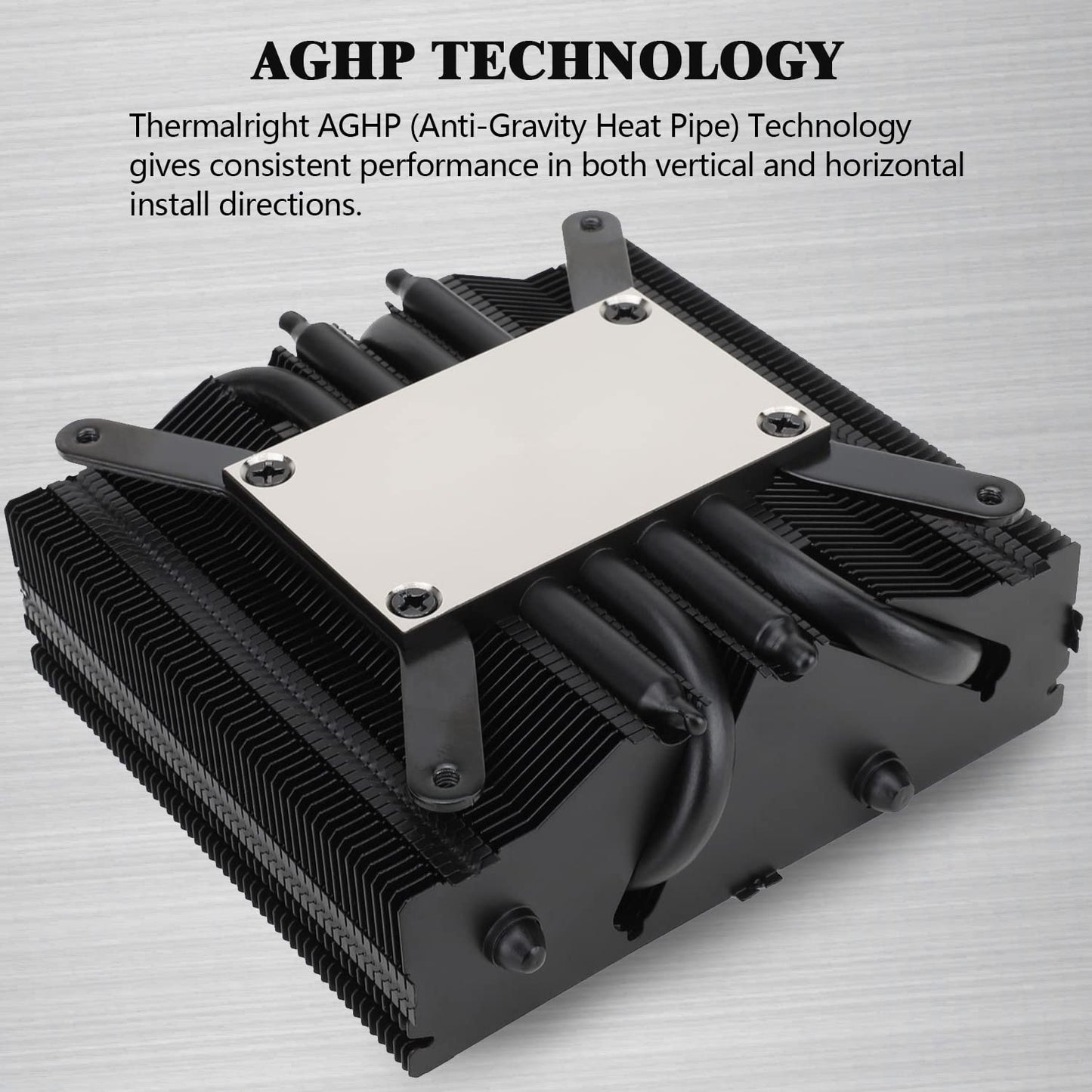 Cooler Procesor Thermalright AXP90-X53 Black Cooler CPU Low Profile 53mm, Ventilator 2700RPM Silentios, Compatibil AM4/AM5/Intel 1700